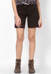 Species Coffee Solid Shorts Women