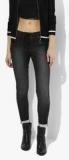 Splash Black Washed Jeggings Women