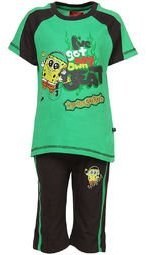 Spongebob Green Night Suit Boys