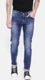 Spykar Blue Ultra Skinny Fit Low Rise Clean Look Jeans Men