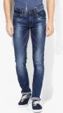 Spykar Blue Washed Low Rise Skinny Fit Jeans men