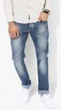 Spykar Blue Washed Narrow Fit Jeans Men