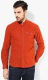 Spykar Rust Regular Fit Casual Shirt Men