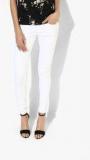 Spykar White Solid Mid Rise Skinny Fit Jeans women