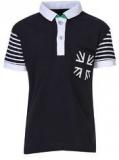 Status Quo Cubs Black Polo T Shirt Boys