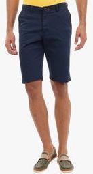 Sting Navy Blue Solid Shorts Men