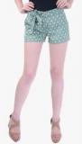 Street 9 Green Printed Shorts women