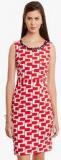 Street 9 Red Embellished Shift Dress Women