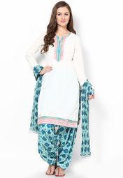 Stri Blue Printed Bottom & Dupatta Sets Women