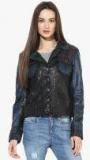 Strop Multicoloured Washed Leather Jacket Women