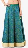 Studio Rasa Blue Embellished Flared Skirt women