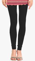 Studio Shubham Black Solid Legging Women