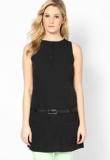 Style Quotient Black Sleeve Less Tunic Women