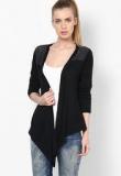 Style Quotient Black Solid Shrug Women