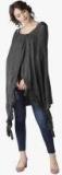 Style Quotient Grey Melange Solid Shrug Women