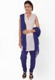 Stylenmart Blue Solid Bottom And Dupatta Women