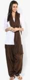 Stylenmart Brown Solid Patiala And Dupatta Women