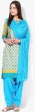 Stylenmart Cotton Firozi Salwar And Dupatta Women