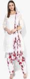 Stylenmart Off White Printed Patiala And Dupatta Set Women