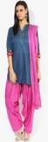 Stylenmart Pink Solid Patiala And Dupatta women