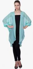 Stylestone Aqua Blue Solid Shrug women