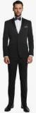 Suitltd Black Solid Slim Fit Suit Men