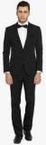 Suitltd Black Solid Slim Fit Tuxedo Men