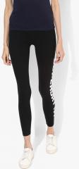 Superdry Black Printed Leggings women