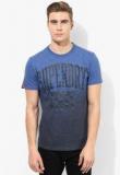 Superdry Blue Printed Round Neck T Shirt men