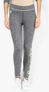 Superdry Grey Printed Legging women