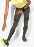 Superdry Olive Solid Leggings Women