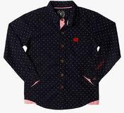 Superyoung Navy Blue Casual Shirt Boys