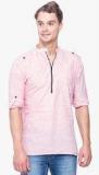 Svanik Pink Solid Kurta Men