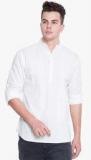 Svanik White Striped Kurta Men