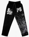 Sweet Angel Black Straight Fit Trackpants Girls