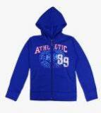 Sweet Angel Blue Printed Hoodie Girls