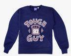 Sweet Angel Navy Blue Printed Sweatshirt Girls