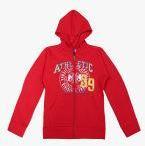 Sweet Angel Red Printed Hoodie girls