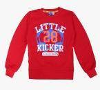 Sweet Angel Red Printed Sweatshirt Girls