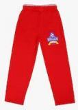 Sweet Angel Red Straight Fit Track Pant Girls