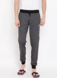 Sweet Dreams Charcoal Grey Solid Joggers Men