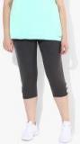 Sweet Dreams Charcoal Solid Capri Women