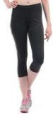 Sweet Dreams Charcoal Solid Capris Women