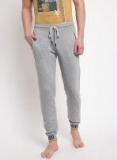 Sweet Dreams Grey Melange Solid Lounge Pant Men