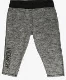 Sweet Dreams Grey Melange Washed Capri Women