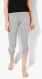 Sweet Dreams Grey Solid Capri women