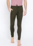 Sweet Dreams Men Olive Green Solid Lounge Pants MP 147578