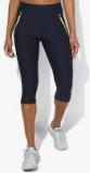 Sweet Dreams Navy Blue Solid Loungewear Capri Women