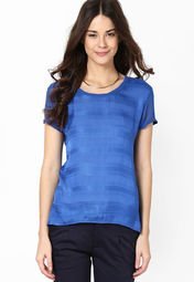 Taanz Solid Blue Tunic women