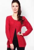 Tab91 Red Solid Sweater Women